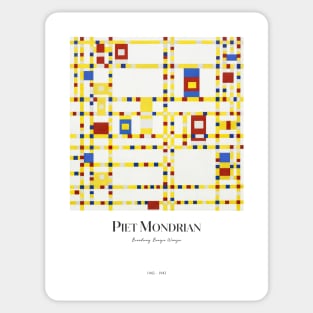 Broadway Boogie Woogie By Mondrian Sticker